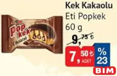 ETİ POPKEK KEK KAKAOLU 60 G ETİ POPKEK KEK KAKAOLU 60 G